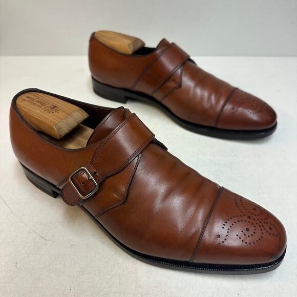 NEW HEELS Edward Green x Ralph Lauren Puple Label Single Monk England US 9.5 D main image 5